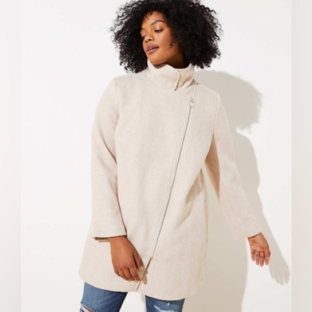 LOFT Herringbone Coat (new)